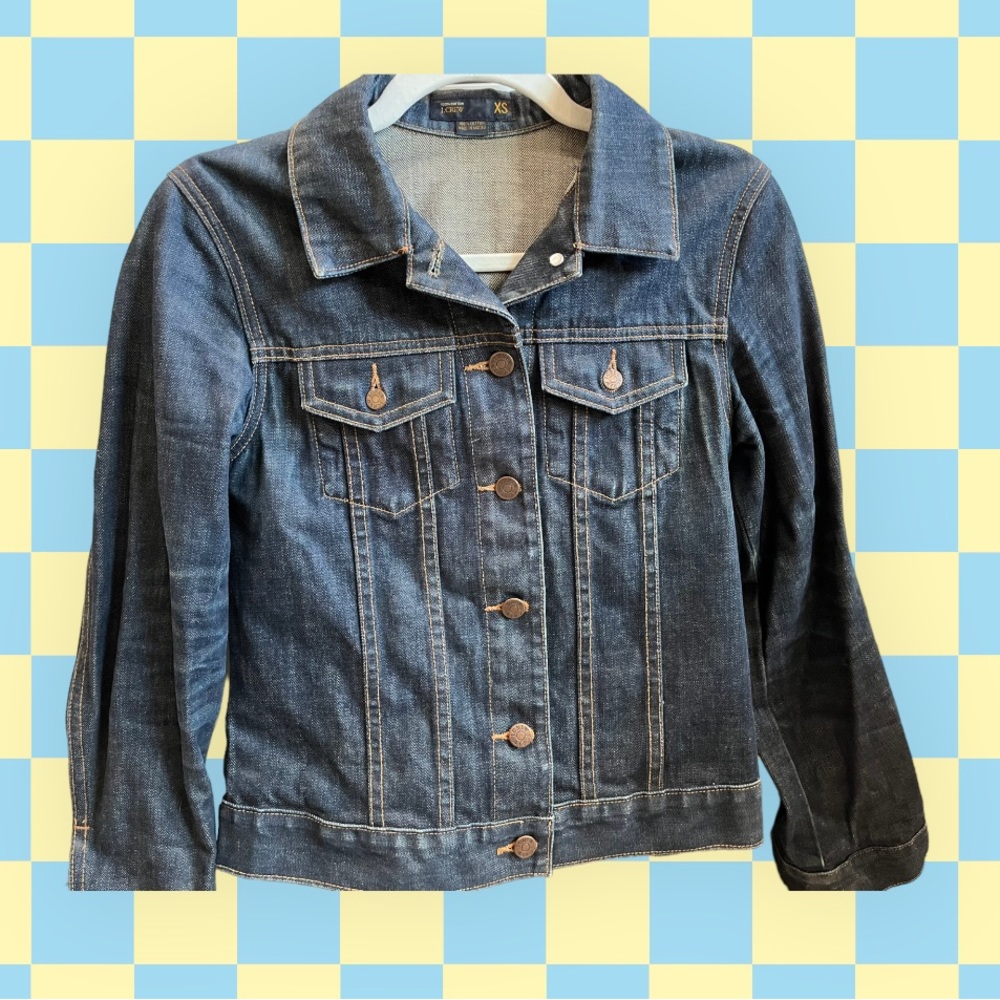 Vintage J.Crew Jean Jacket Dark Rinse (Circa 2000) women's